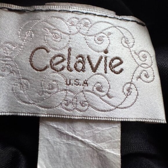 BLACK AND CHAMPAGNE SHIMMER PARTY DRESS COCKTAIL STYLE ABOVE KNEE - Picture 4 of 5